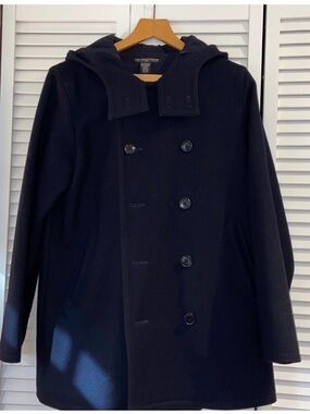 Polo by Ralph Lauren Navy Hooded Peacoat